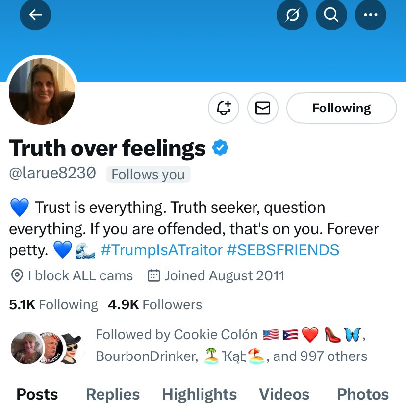 Sinfulskin (@sinfulskin2) on Twitter photo FAM, Do you mind helping Boost our Resister Friend <a href="/larue8230/">Truth over feelings</a>? It would be great if we could help them reach the 5,000 Tweep Milestone. ๐คฉ As always, any help is greatly appreciated. ๐บ๐ธ๐๐โ๏ธ๐พ FAM, Do you mind helping Boost our Resister Friend <a href="/larue8230/">Truth over feelings</a>? It would be great if we could help them reach the 5,000 Tweep Milestone. ๐คฉ As always, any help is greatly appreciated. ๐บ๐ธ๐๐โ๏ธ๐พ