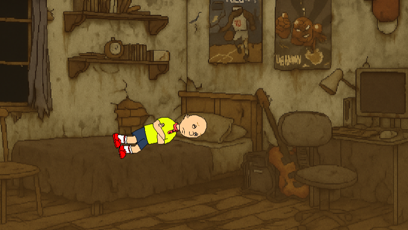 goanitwt's tweet image. caillou after WW3