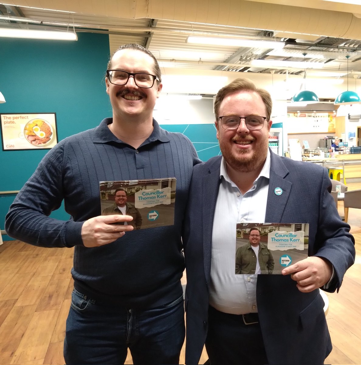 Action day in Shettleston with <a href="/CllrTKerr/">Cllr Thomas Kerr</a> . Superb day in the sunshine to talk politics with local residents and hear their concerns. 

Most folk feel that it's time for something new, very positive on the doorstep toward reform.

Great to meet our new councillor  <a href="/JamieMcGuire__/">Cllr Jamie McGuire 🇬🇧 🏴󠁧󠁢󠁳󠁣󠁴󠁿</a>