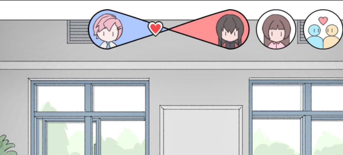 ThunderBanana0's tweet image. In all love triangle routes, a scale UI will appear. When you interact with one LI, it will move toward him a little bit. If you get too close, you might exit the triangle and enter his solo route. To complete the full love triangle route, play strategically and stay balanced.