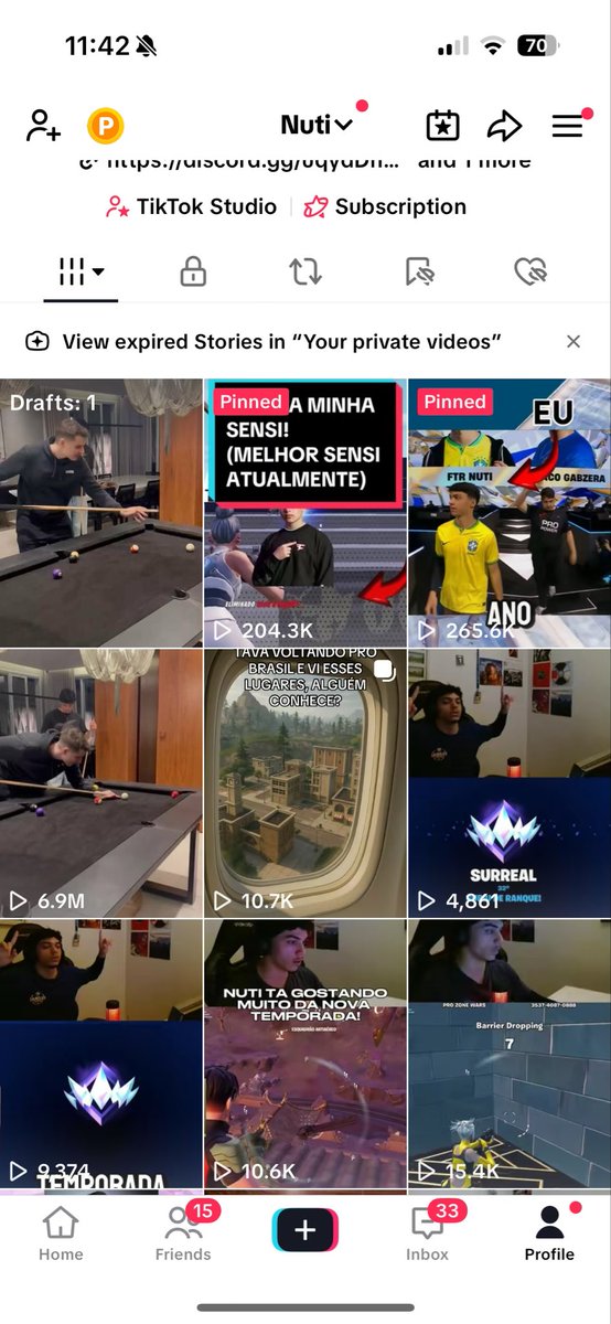 postei um vídeo na zoeira que eu gravei com meu amigo pensando que não ia dar em nada e tá com 6.9 M de views kkkkkk