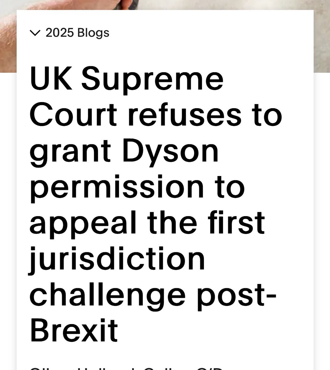 Liz Webster (@lizwebstersbf) on Twitter photo ๐ฌ๐ง James Dyson offshored jobs, dodged EU law, and cheerled Brexit to escape โred tapeโ.
๐ฅ Now UK ๐ฌ๐ง courts are letting forced labour claims through โ right to his door. Thatโs Brexit handing him back his own a*se. Gift-wrapped in court papers ๐
๐บ Brexit Dyson lobbied for ๐ฌ๐ง James Dyson offshored jobs, dodged EU law, and cheerled Brexit to escape โred tapeโ.
๐ฅ Now UK ๐ฌ๐ง courts are letting forced labour claims through โ right to his door. Thatโs Brexit handing him back his own a*se. Gift-wrapped in court papers ๐
๐บ Brexit Dyson lobbied for