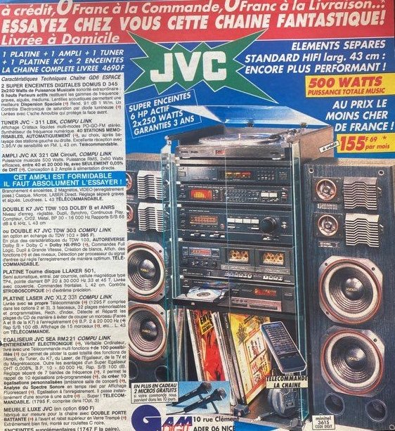 Y a quelques années pour la #FetedelaMusique, le must était d'avoir une chaîne Hi-Fi à éléments séparés qui en faisait rêver plus d’un! 🤩

En 2025, ça existe encore les gens qui possèdent/utilisent toujours ce genre de matériel ? 😉