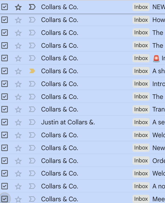 Sorry to say this, but probably my last order from <a href="/CollarsandCoUSA/">Collars & Co.</a> 
1) Paid extra for fast delivery — still no shirts after a week.
2) 16 promo emails, 0 order updates.
3) App is useless, just a sales funnel.

Do you actually make shirts?!

#CustomerExperienceFail