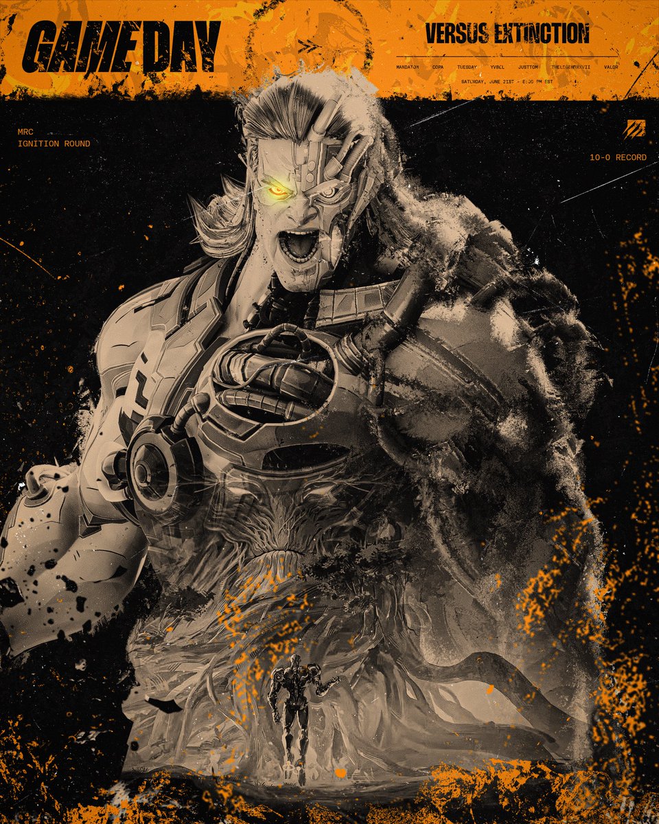 Setting the tone for MRC.

<a href="/ExtinctionNA/">Extinction</a> Rivals enters the double elimination bracket today, boasting a 10-0 record in qualifiers.

Show your support by watching at:

twitch.tv/thelegendxxvil

twitch.tv/justtom68

#SomethingSurvived | #MRC