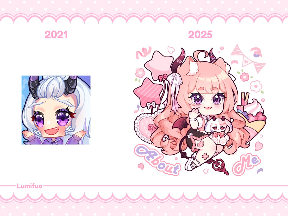 lumifuo02's tweet image. Then vs Now 🌸
Look how far I've come~ (∩˃o˂∩)♡
.
#ArtistOnTwitter #digitalpainting #drawings #Commission #Vtubers