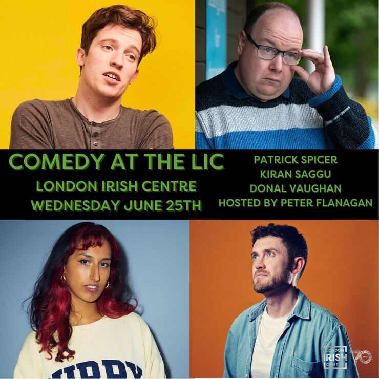 It's our last comedy night before summer break! ⏰ 

There are still tickets available to next week's gig, book yours now.

londonirishcentre.ticketsolve.com/ticketbooth/sh…