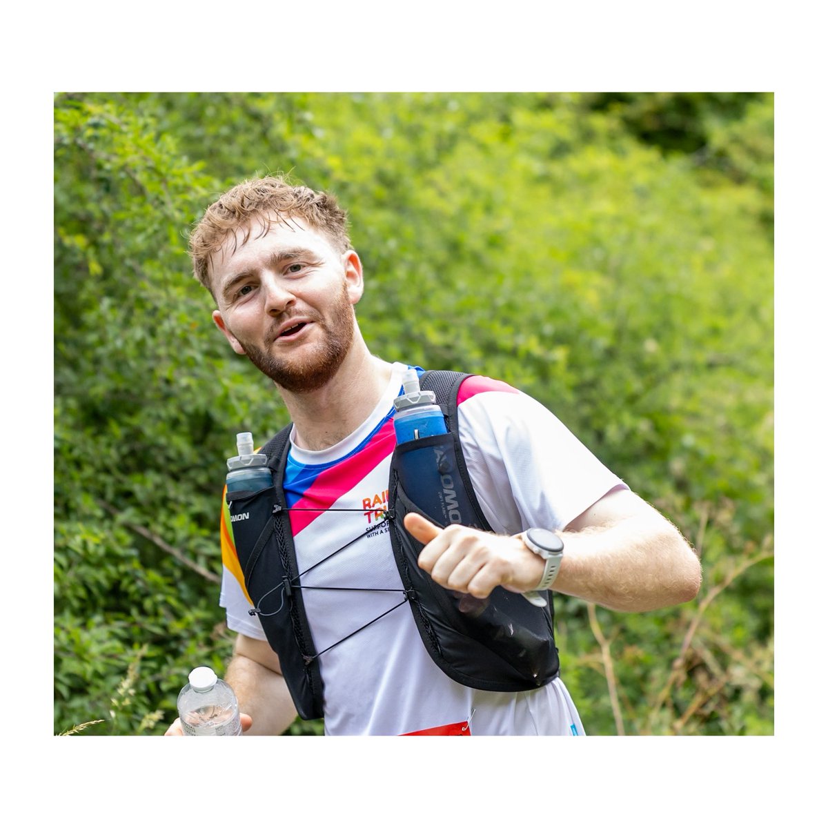 Big respect to <a href="/reserves_town/">Fairford Town Reserves</a> captain, Miles Arnold who I caught up with at Coaley Peak today 37.5km into his 100km Cotswold Way Ultra Challenge for The <a href="/RainbowTrustCC/">Rainbow Trust Children’s Charity</a> Check out his just giving page below and please donate if you can. Well Done Milo!! 🔴⚪️🏃🥵 #JustGiving