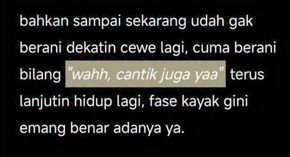 Udah sekarang bisanya subhanallah lagi bukan insyaallah