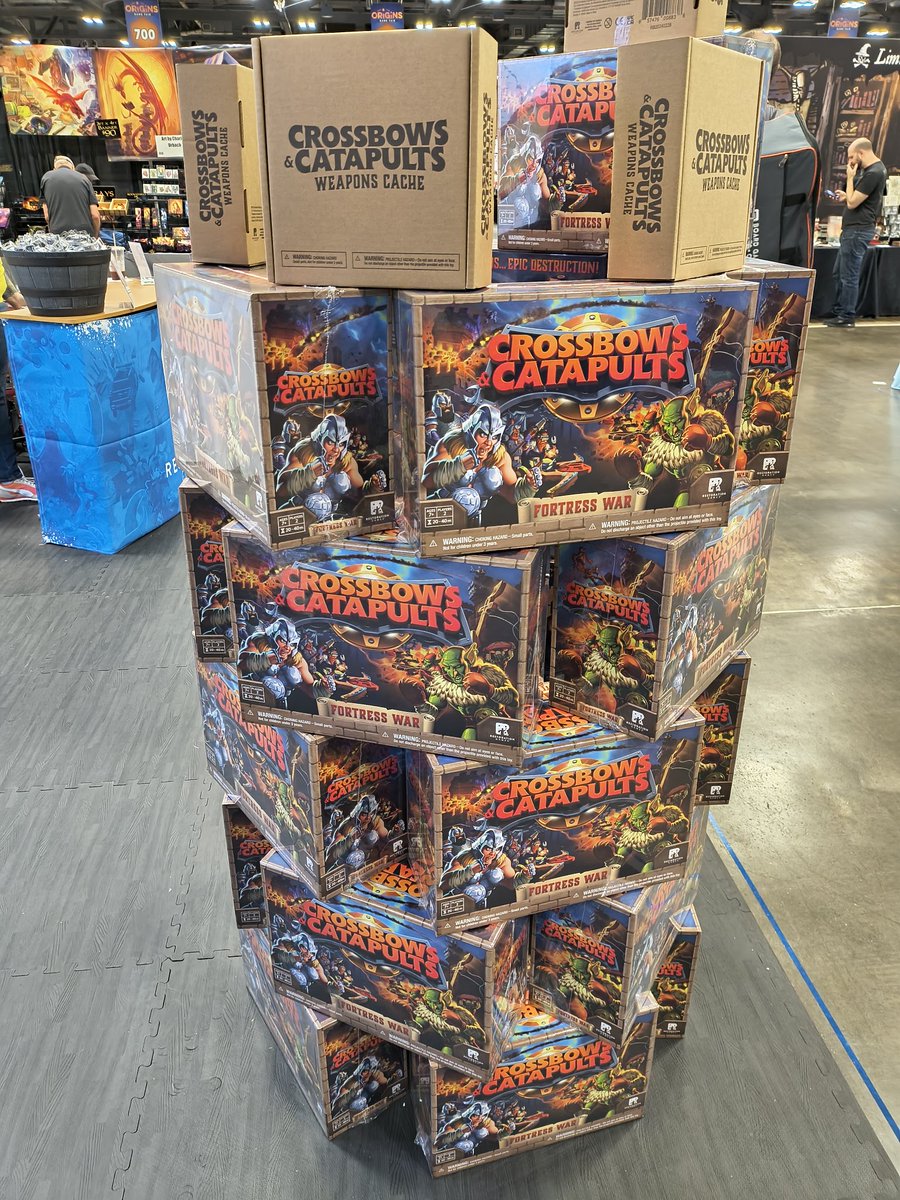 Asdruval Cifuentes (@retroboardgamer) on Twitter photo Origins day 3...
Stop by the <a href="/RestorationGame/">Restoration Games</a> booth 601 and pick up a copy of Crossbows and Catapults.....inflict maximum damage on your opponent Origins day 3...
Stop by the <a href="/RestorationGame/">Restoration Games</a> booth 601 and pick up a copy of Crossbows and Catapults.....inflict maximum damage on your opponent