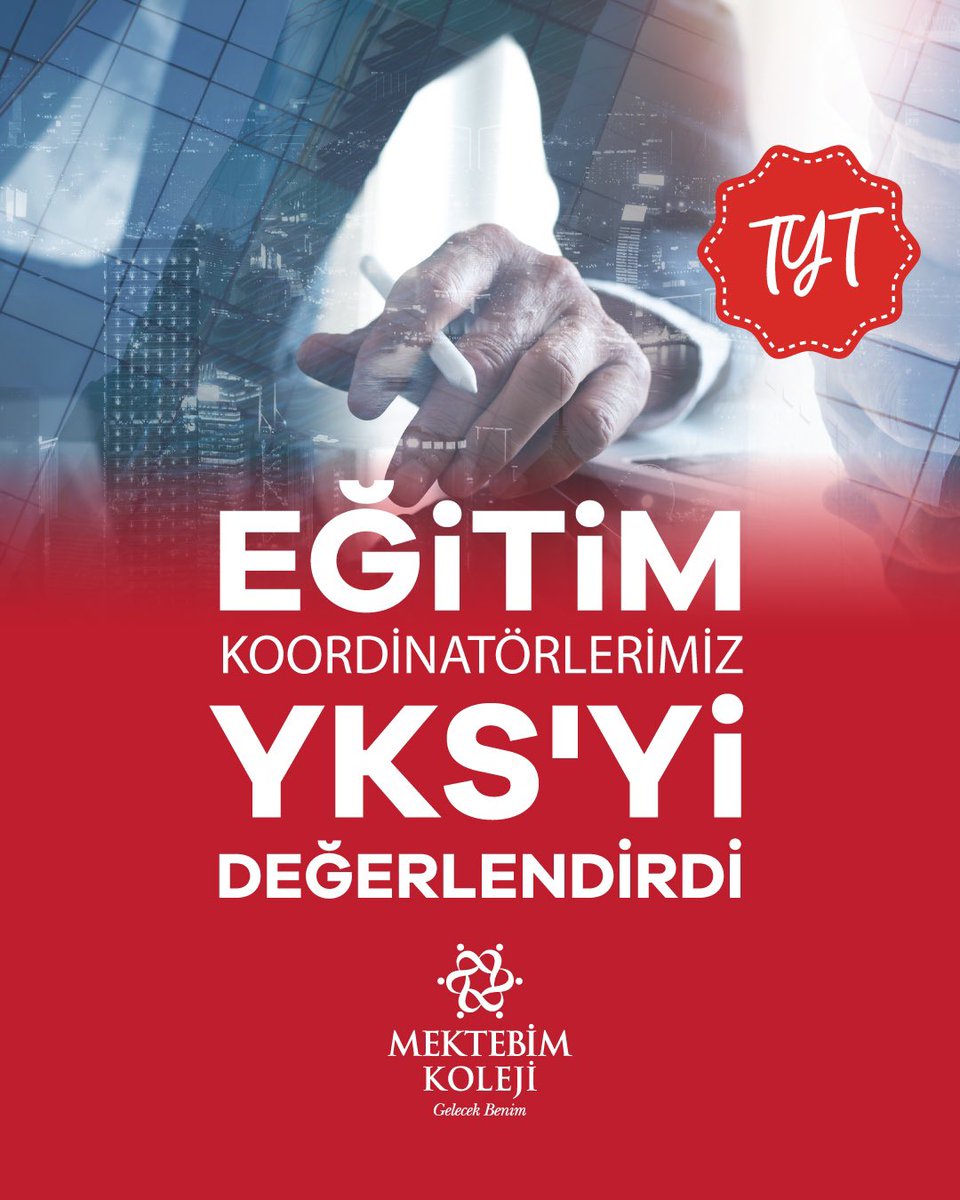 Eğitim Koordinatörlerimiz, YKS’yi detaylı bir şekilde değerlendirdi! İşte tüm soru dağılımları, kazanım analizleri ve sınav stratejileri. 

◻️TYT
İncelemek için 👉🏻mektebim.k12.tr/egitim-koordin…

#MektebimKoleji #YKS2025 #YKS #TYT