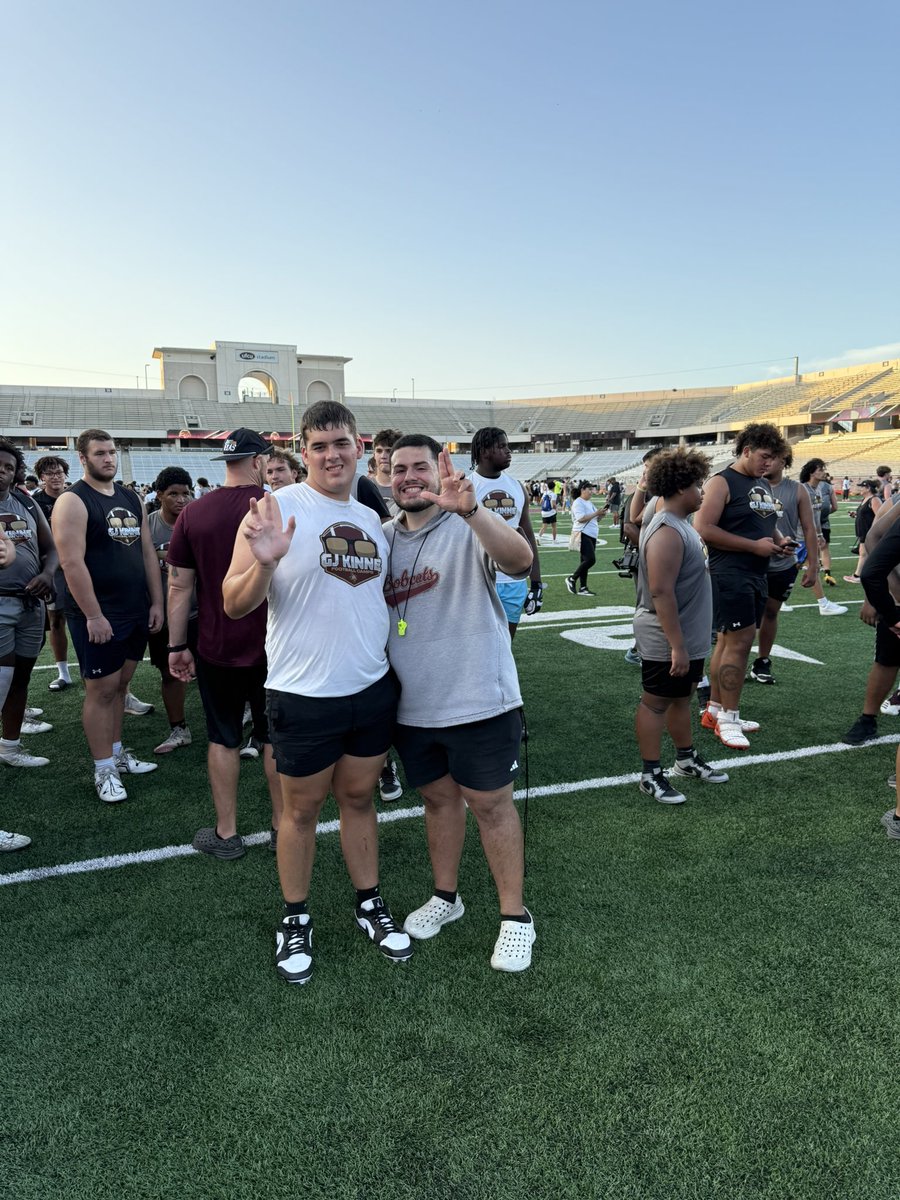 Trenton Graves (@trentongraves52) on Twitter photo I had a great time learning and competing <a href="/TXSTATEFOOTBALL/">Texas State Football</a> camp last night. Thank you <a href="/CoachShoeOL/">Jordan Shoemaker</a> and <a href="/andrewcobus/">Coach Cobus</a> for the coaching and feedback!
<a href="/coachcreeve/">Charlie Reeve</a> <a href="/_CoachIrvin/">Coach Irvin ๐ต</a> <a href="/the_CoachTC/">Coach Collins</a> <a href="/RecruitCalallen/">Calallen Wildcats Recruiting</a> I had a great time learning and competing <a href="/TXSTATEFOOTBALL/">Texas State Football</a> camp last night. Thank you <a href="/CoachShoeOL/">Jordan Shoemaker</a> and <a href="/andrewcobus/">Coach Cobus</a> for the coaching and feedback!
<a href="/coachcreeve/">Charlie Reeve</a> <a href="/_CoachIrvin/">Coach Irvin ๐ต</a> <a href="/the_CoachTC/">Coach Collins</a> <a href="/RecruitCalallen/">Calallen Wildcats Recruiting</a>