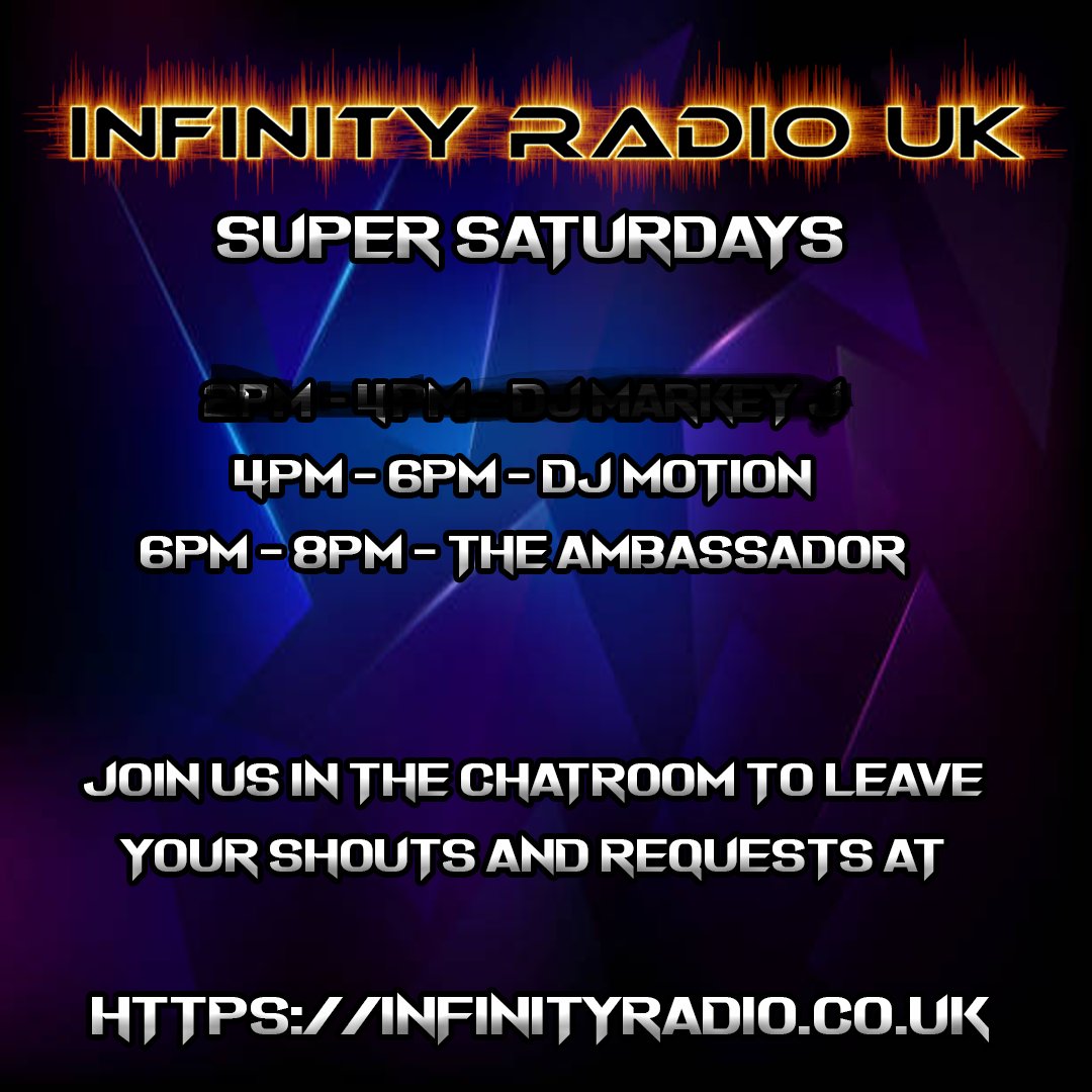 Infinityradi0's tweet photo. Listen live at https://t.co/mR80jqPJdl log in to the website chatroom and interact with the live DJ to request your favorite song and leave your shout outs dedications and requests https://t.co/ThRTWpg6Gy