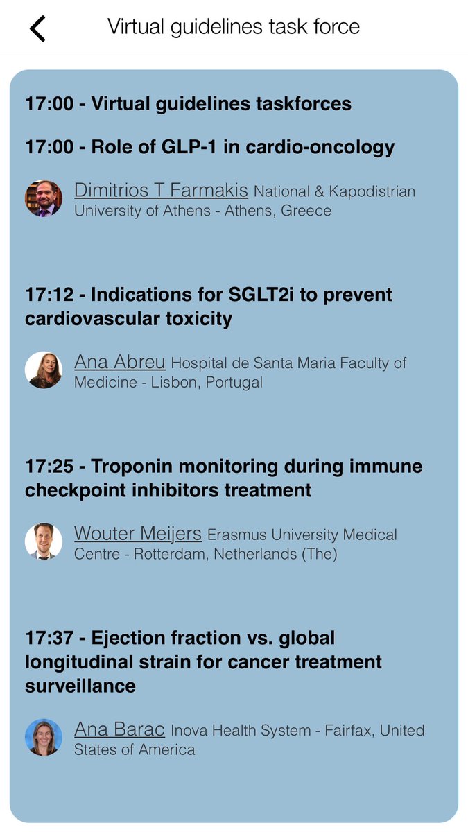 AnaBaracCardio's tweet image. 🔥🔥 Your time to Vote for future #CardioOnc guideline recommendations!! First ever Virtual Guideline Task Force #ESCCardioOnc2025 - Room 1 in 5 min🔥🔥
