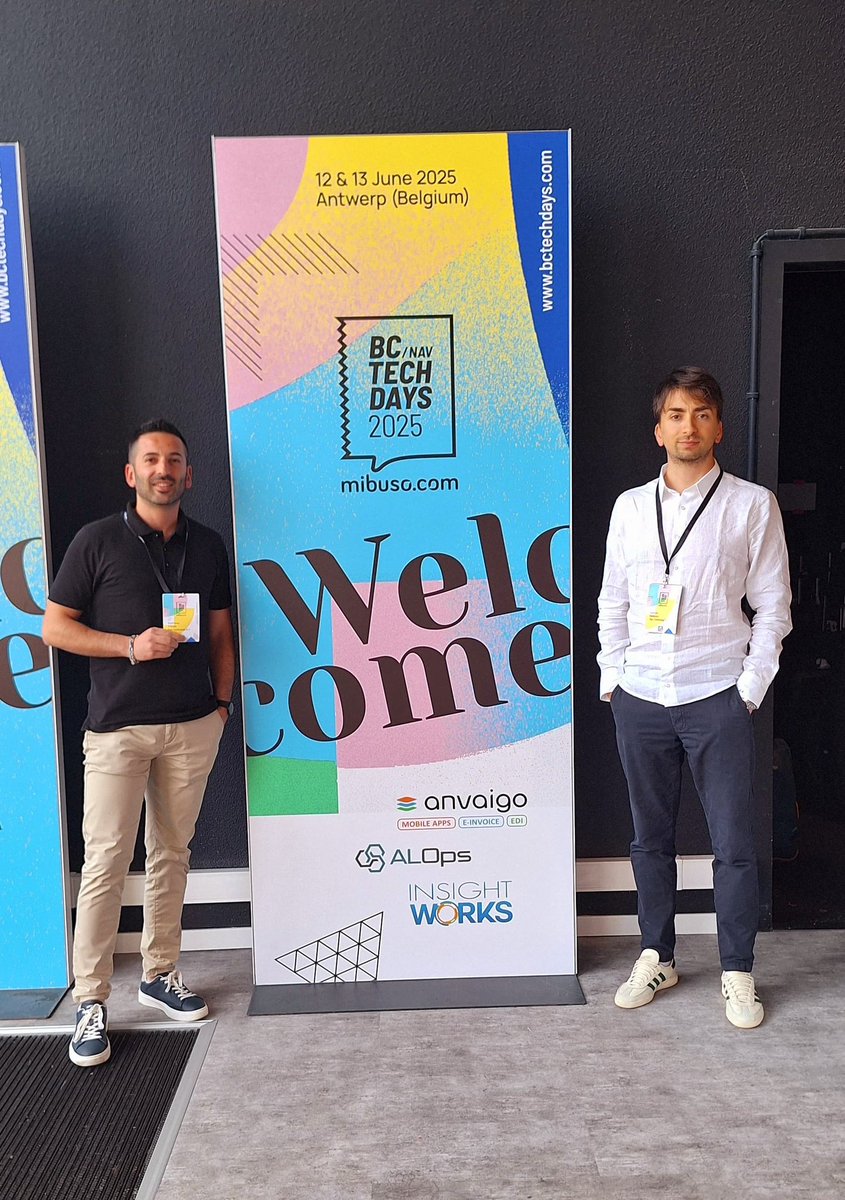 Con i nostri Giannico Semeraro  e Gianfranco Cristallo, rispettivamente Manager e Senior Consultant #AGIC, abbiamo partecipato ai #BCTechDays 2025 di Anversa, evento ricco di #innovazione e confronto tra professionisti del mondo Microsoft Dynamics 365 Business Central.