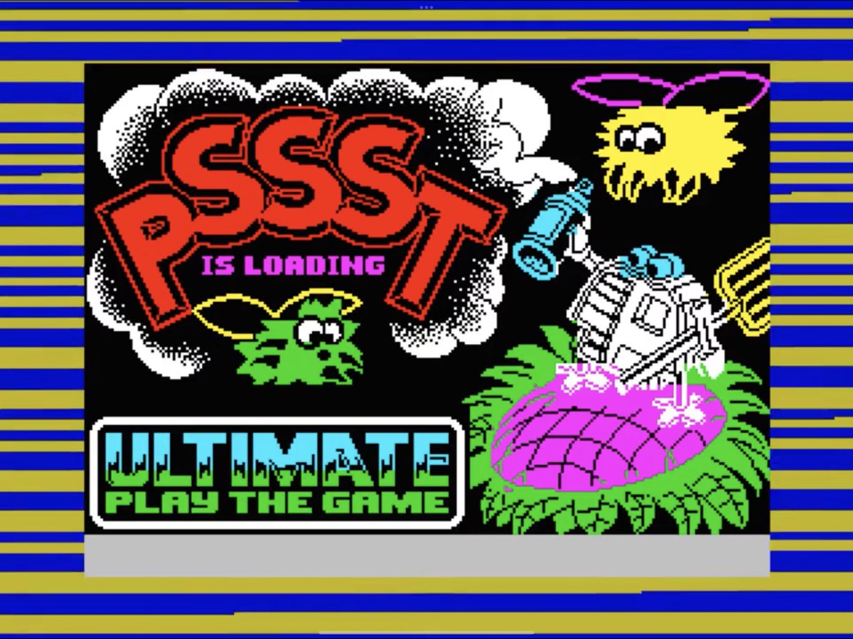 retrokatg's tweet image. I’m a huge Sinclair zx spectrum fan and love Ultimate Play The Game but…
Ive never played PSSST before…
Time to put that right!
