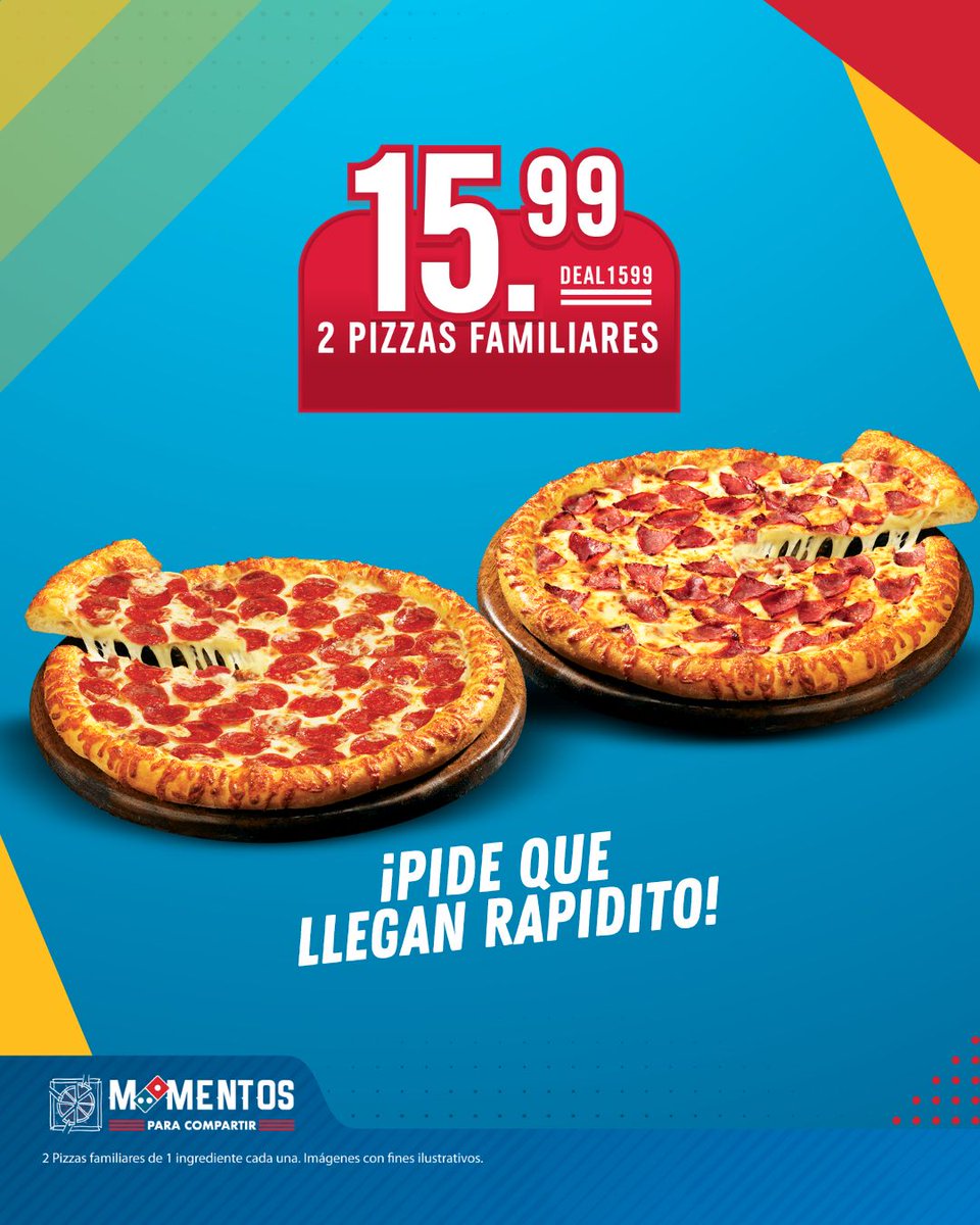⚽🍕 ¿Preparados para los partidos?

🔥 Tú sabes que el mejor equipo es: Domino’s + Promo + TV. No importa quién gane… tú ya ganaste con Domino’s 🍕

📲 Pide ya y vive cada partido con sabor y flow.