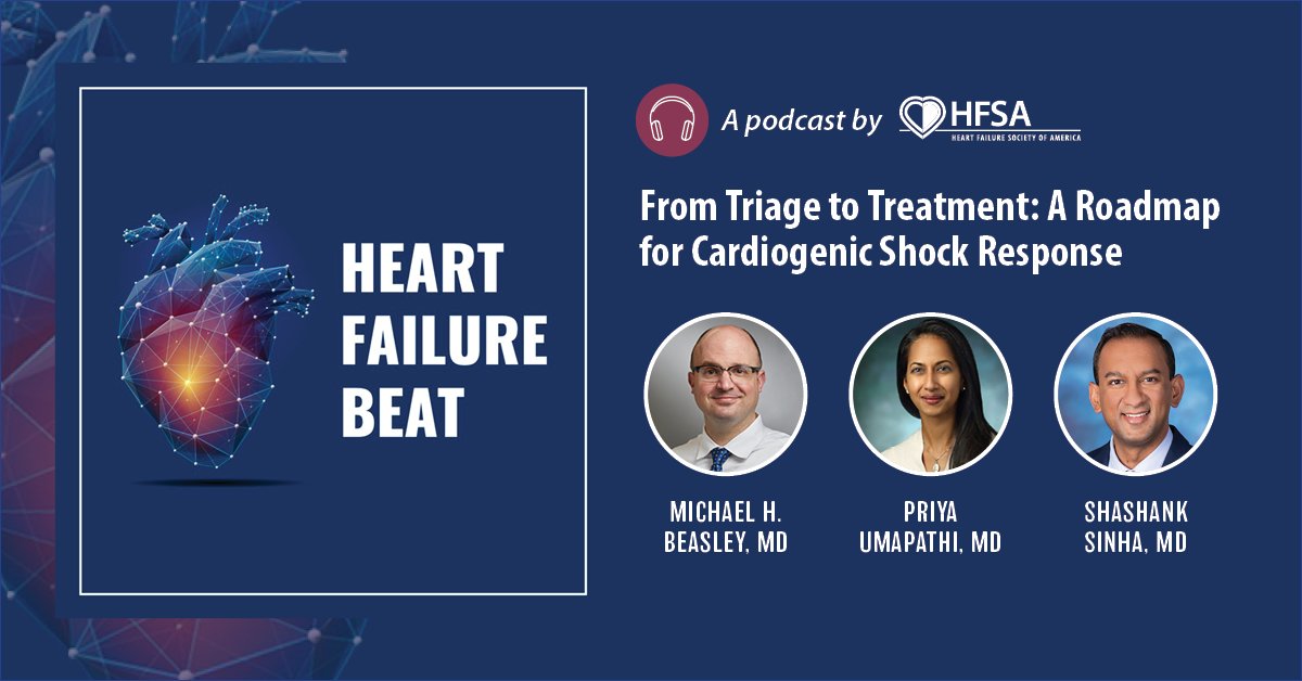 HFSA (@hfsa) on Twitter photo "Reassess. Reassess. And when you’re done—reassess again."
<a href="/ShashankSinhaMD/">Shashank Sinha, MD, MSc, FACC, FAHA, FHFSA</a> joins hosts <a href="/MHBeasleyMD/">Michael H. Beasley, MD</a> and <a href="/priyaumapathi/">Priya Umapathi</a> to explain why time-sensitive, serial reassessment is the cornerstone of cardiogenic shock care.
📊 Listen to the full #HFBeat episode on the 2025 ACC shock "Reassess. Reassess. And when you’re done—reassess again."
<a href="/ShashankSinhaMD/">Shashank Sinha, MD, MSc, FACC, FAHA, FHFSA</a> joins hosts <a href="/MHBeasleyMD/">Michael H. Beasley, MD</a> and <a href="/priyaumapathi/">Priya Umapathi</a> to explain why time-sensitive, serial reassessment is the cornerstone of cardiogenic shock care.
📊 Listen to the full #HFBeat episode on the 2025 ACC shock