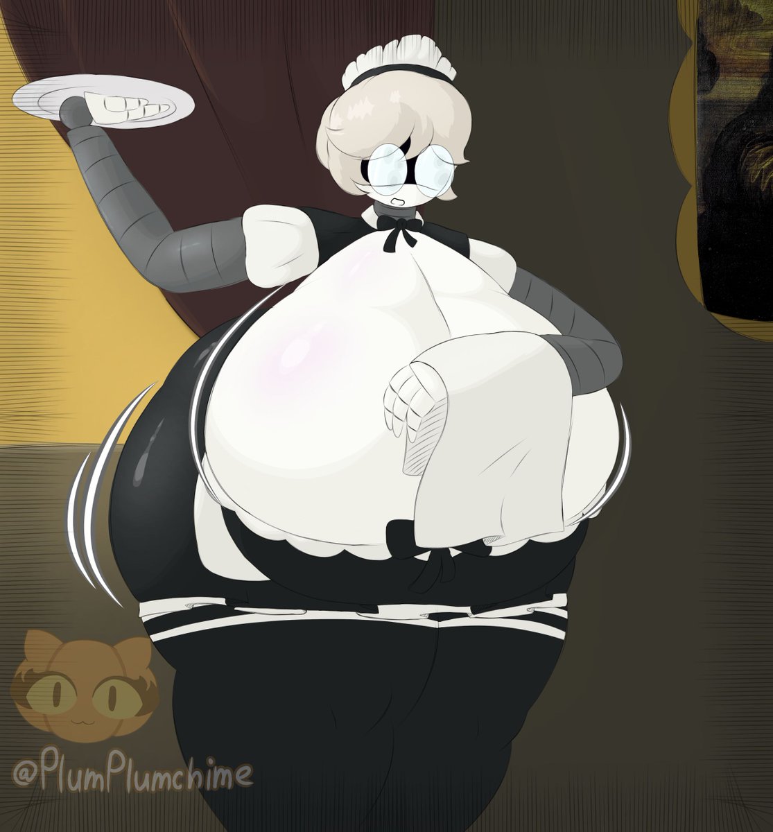 [Murder Drones] Maid V is ready to serve you 👓🍽️

#murderdrones #v #vmurderdrones