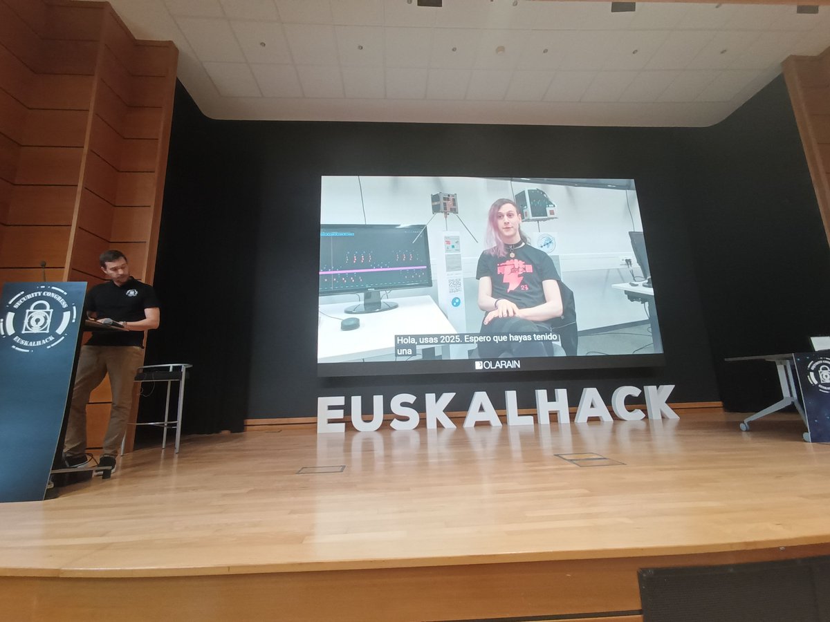 EuskalHack's tweet image. 🎉 Tenemos el privilegio de otorgar el EuskalHack Cybersecurity Award 2025 a PistonMiner por su proeza en recuperar el satélite BEESAT-1, sin necesidad de viajar al espacio. ¡Enhorabuena! 👏🏻 👏🏻 👏🏻 👏🏻 #award #cybersec #community #ESCVIII