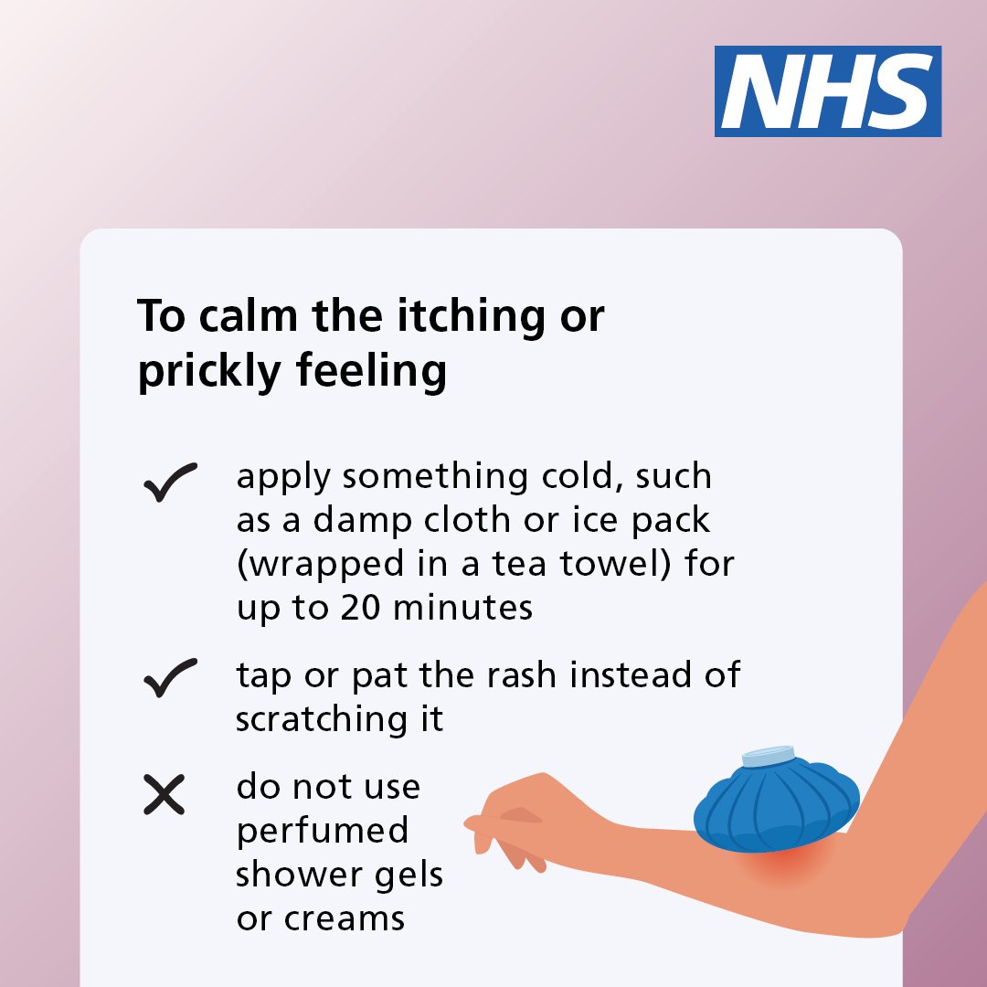 NHSuk's tweet photo. Heat rash is common during hot weather.

It is uncomfortable, but usually harmless. It usually gets better on its own after a few days.

Here are some tips to help you check if you have heat rash – and advice on how to treat it.

More info ➡️ https://t.co/fyPl8UfYgB https://t.co/3pzQIHx9Ic