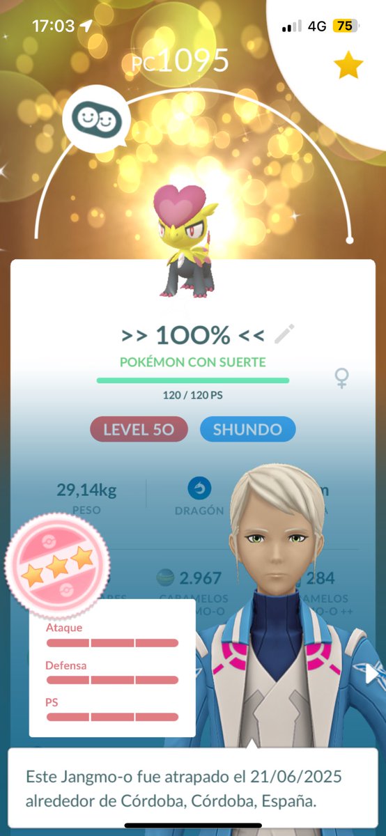 NaNo__1988's tweet photo. Al rico intercambio! Como mola este Shundo! ✨💯 #PokemonGO https://t.co/gll3gisEn4