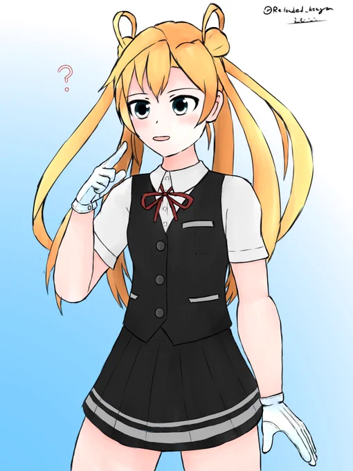陽炎型服の阿武隈ちゃん #艦これ版深夜の真剣お絵描き60分一本勝負 #艦これ版真剣お絵描き60分一本勝負_20250621