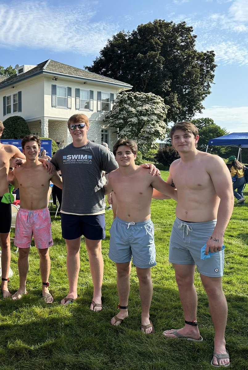 Shoutout to James Cragin, Ethan Phelps, Nikki Krause, Charlie Tortorella, &amp; Coach Schlank for representing <a href="/Wick_Football_/">Brunswick Football</a> &amp; Brunswick School at this morning’s Swim Across America Fairfield County event.

Team ‘Wick has already raised over $10,000 for this amazing cause!
