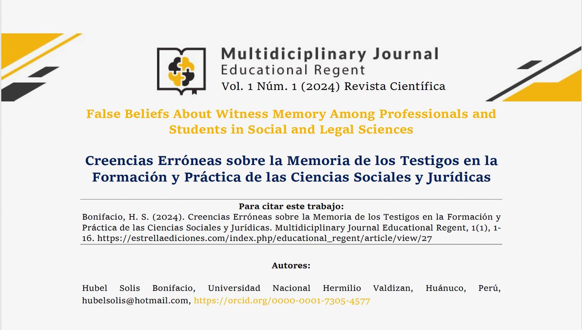 Les presento aquí un plagio del que hemos sido objeto. En la misma revista se publica ¡dos veces! nuestro artículo, atribuido a dos personas distintas. Un caso claro de revista depredadora y de supuestos investigadores deshonestos: José Alonso Delgado Salas, Hubel Solis Bonifacio