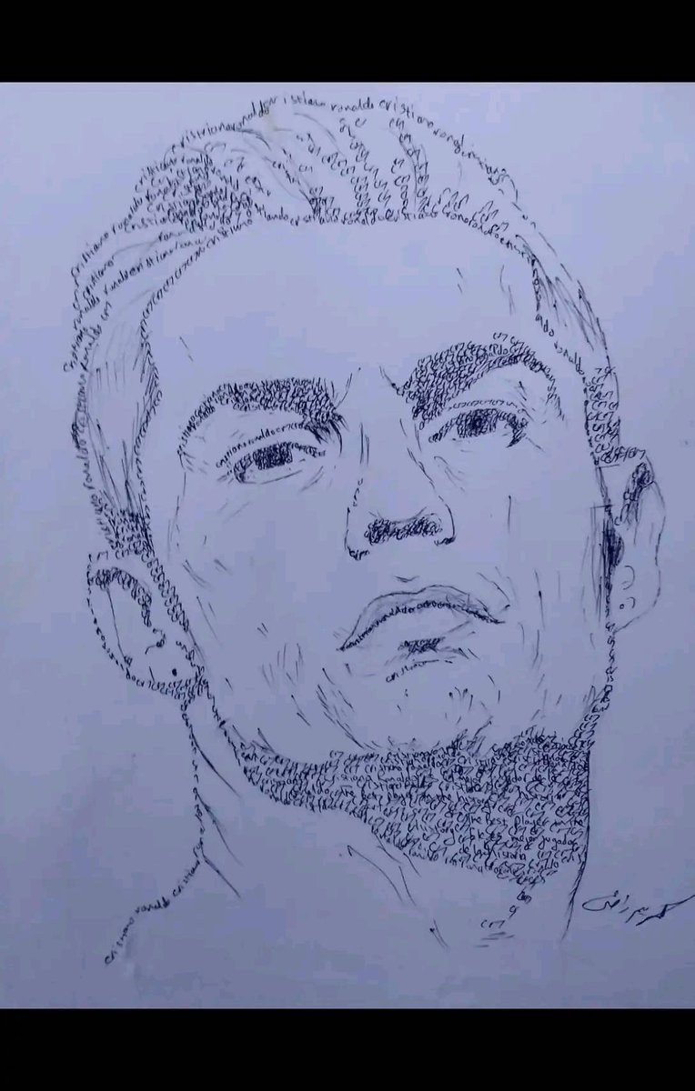 رسمتي ل رونالدو ب 450 كلمة 🥰