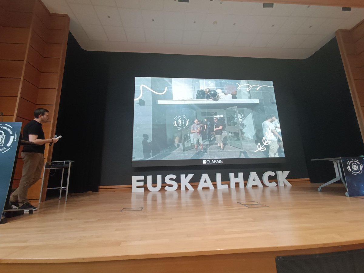 EuskalHack's tweet image. ¡Aquí concluye EuskalHack Security Congress VIII! No podemos estar más agradecidos a #ponentes #asistentes #patrocinadores #colaboradores ¡Muchísimas gracias por hacerlo posible! #EuskalHackTeam
