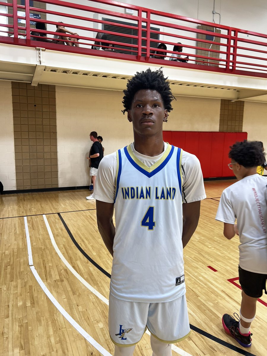 Jabez Felters Indian Land 2027 was dominant in today’s game. Displaying a myriad of skills, including defensive stops, offensive moves similar to those of the pros, and great poise. He is a individual to look out for.