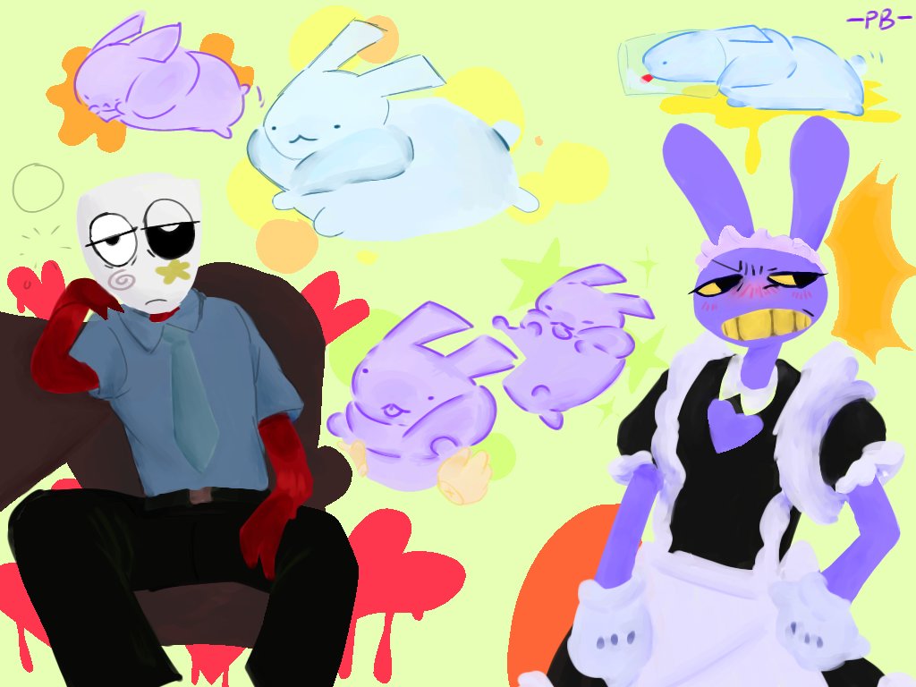 Cristal_Clearrr's tweet image. Just some art from the amazing digital circus episode 4 and 5 and gubby 😼　
#tadc #gubby #art