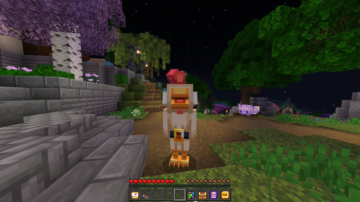 Jzen has finally unlocked a new chicken costume in time for the switch 2!

(ts is such a downgrade from the og chicken costume 😭)