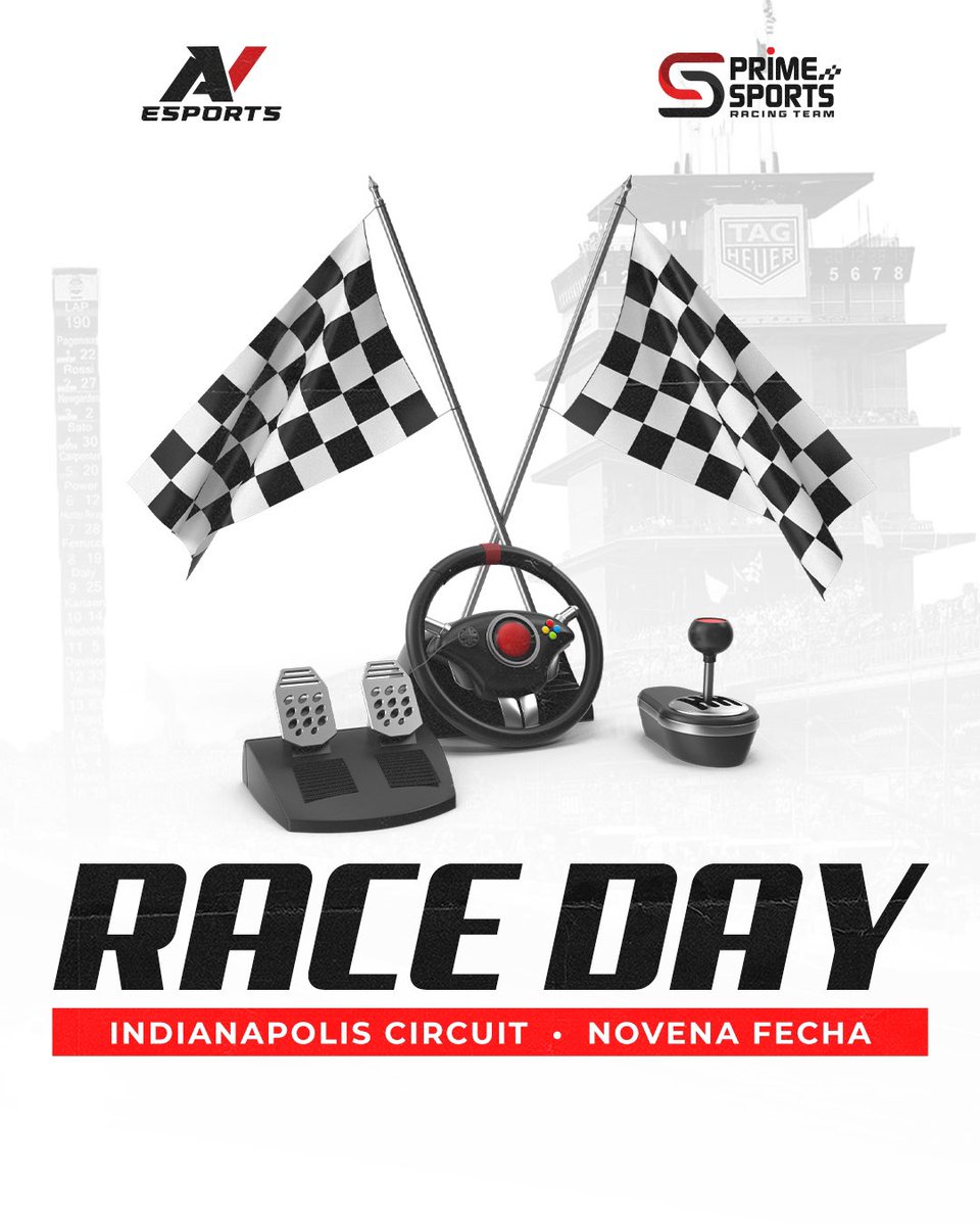PrimeSportsRace's tweet image. ¡Hoy se corre la 9ª fecha de la Fórmula AV en el legendario circuito de Indianapolis! 🏎️💨

Prepárate para velocidad, adrenalina y emoción en cada curva.

📺 Sigue la transmisión en vivo por:
Facebook Live: Prime Sports RT
YouTube: primesportsrace

#FormulaAV #Indianapolis #Live
