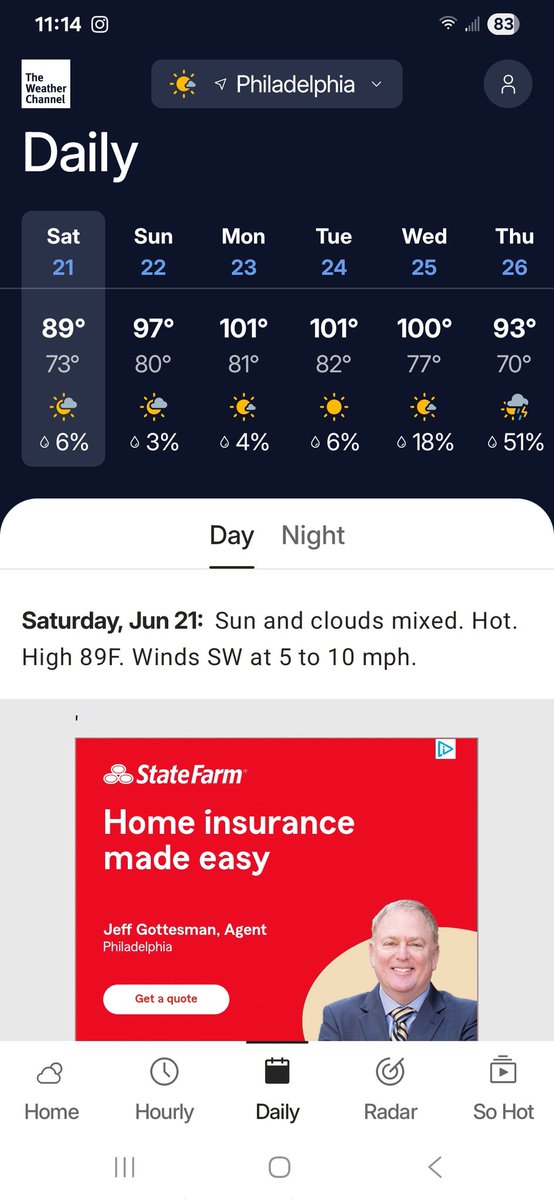 joefromphilly1's tweet photo. Gonna be hot!🔥
#heatwave2025 https://t.co/u3DK8eyXat