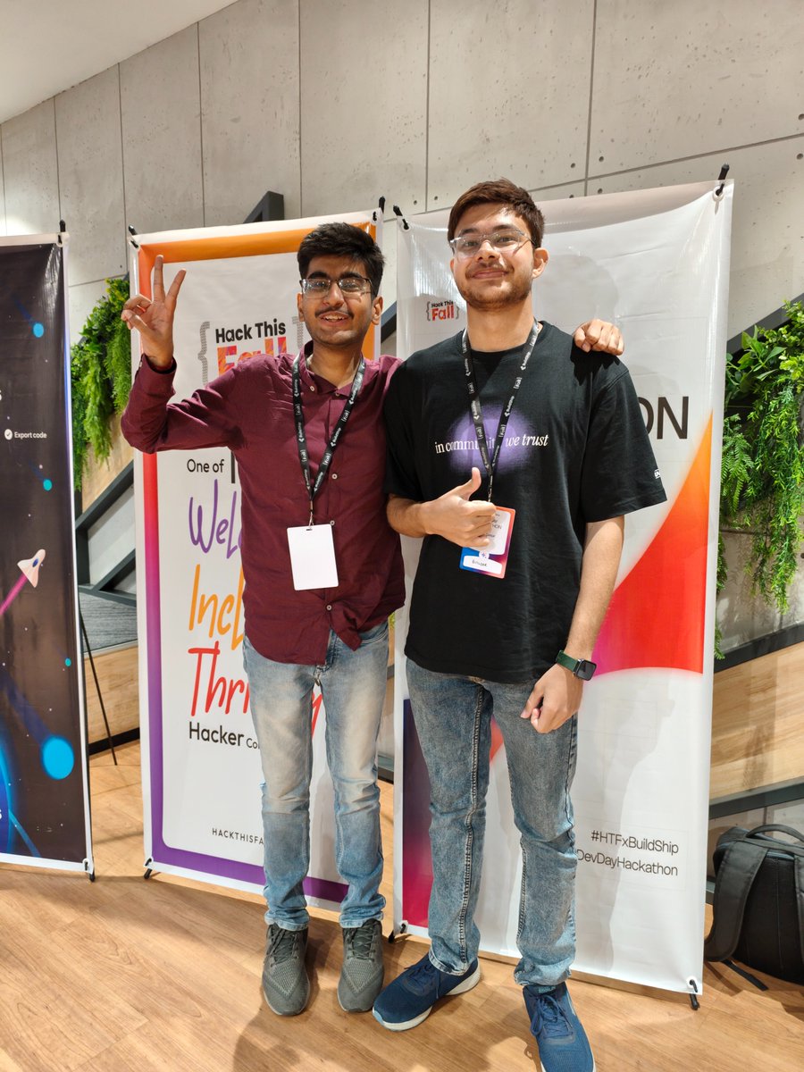 It was very nice meeting <a href="/avinashkr_ai/">Avinash kumar</a> after Hacker House Goa in <a href="/hackthisfall/">Hack This Fall Community</a> Dev day✨. Also, it was nice meeting you <a href="/kk_komder/">KK</a> to whom I've been interacting through discord. #HTFxBuildShip #DevDayHackathon