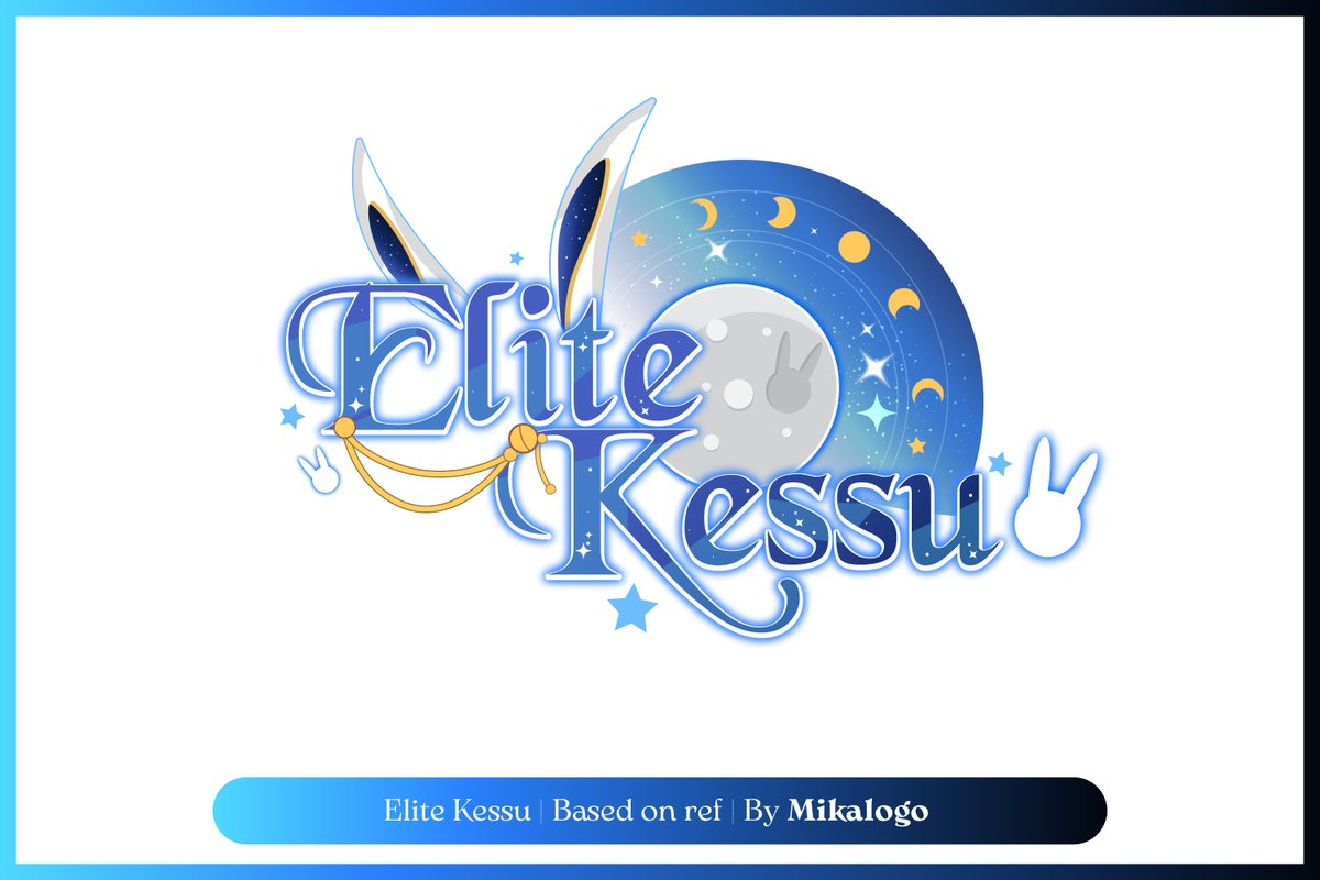[ PORTFOLIO UPDATE ]
Its an Honour to design a starry space   logo , really had fun and was excited while making the logo 😄😄.

Go support : @/elite kessu 
Theme : space, starry, Moon cycle 
#VtubersEN #vtuberart #jrpg #vgen #vtuberfr #logo #fiverr #vtuber #supportvtuber