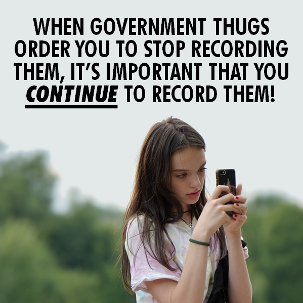 KansasResisters's tweet photo. @Mollyploofkins ALWAYS RECORD
Don't let them dream up false charges against you -- recording will show the true reality of the situation https://t.co/am8P7grmPI