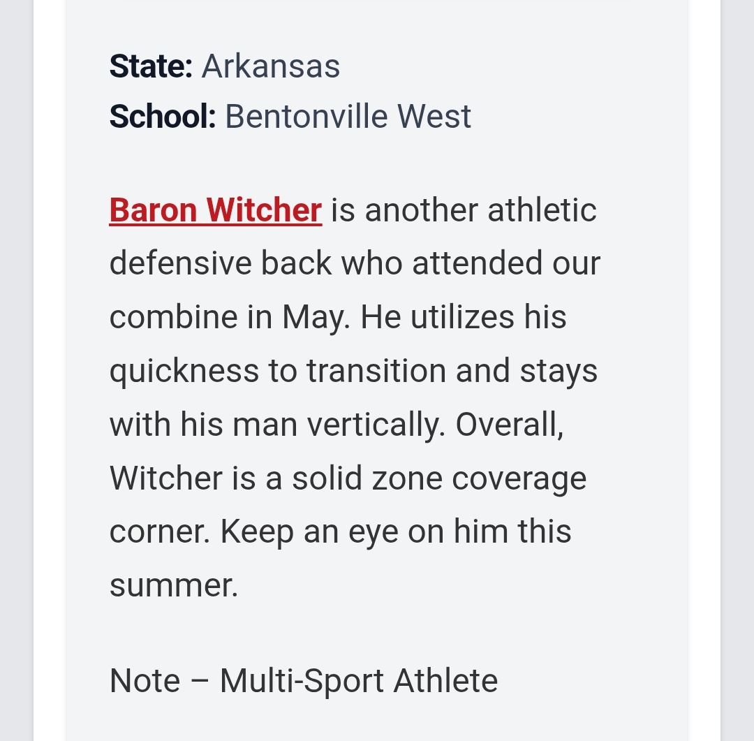 Baron Witcher (@baronwitcher) on Twitter photo Thank you for the write up. <a href="/coltonedwardsFB/">Colton Edwards</a> <a href="/PrepRedzoneAR/">Prep Redzone Arkansas</a> <a href="/BVille_West_FB/">Wolverine Football</a> <a href="/benwitcher/">Benjamin Witcher</a> <a href="/MelissaRWitcher/">Melissa Witcher</a> <a href="/GameChangers7v7/">GC7</a> Thank you for the write up. <a href="/coltonedwardsFB/">Colton Edwards</a> <a href="/PrepRedzoneAR/">Prep Redzone Arkansas</a> <a href="/BVille_West_FB/">Wolverine Football</a> <a href="/benwitcher/">Benjamin Witcher</a> <a href="/MelissaRWitcher/">Melissa Witcher</a> <a href="/GameChangers7v7/">GC7</a>