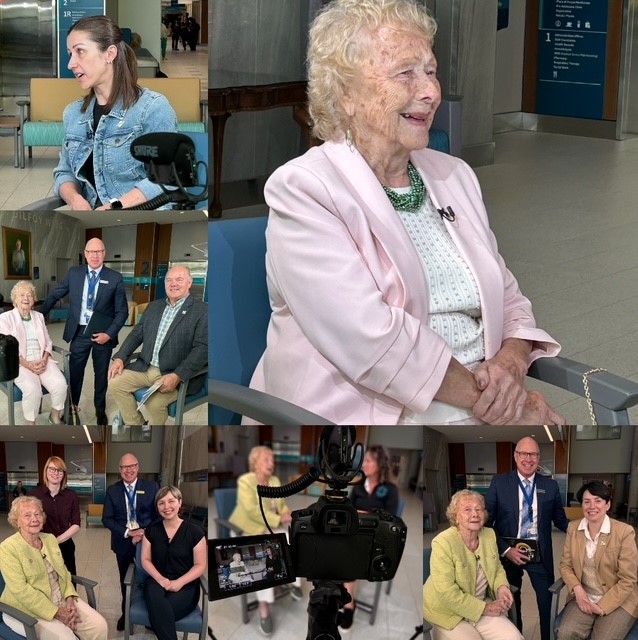 Gloria McCluskey &amp; crew were at Dartmouth General Hospital (DGH) this week to tape "Destination Dartmouth".  Airing later in October, Eastlink Community TV viewers can watch as Gloria talks with DGH Ambassadors as they tell their stories &amp; celebrate the innovation here at DGH!