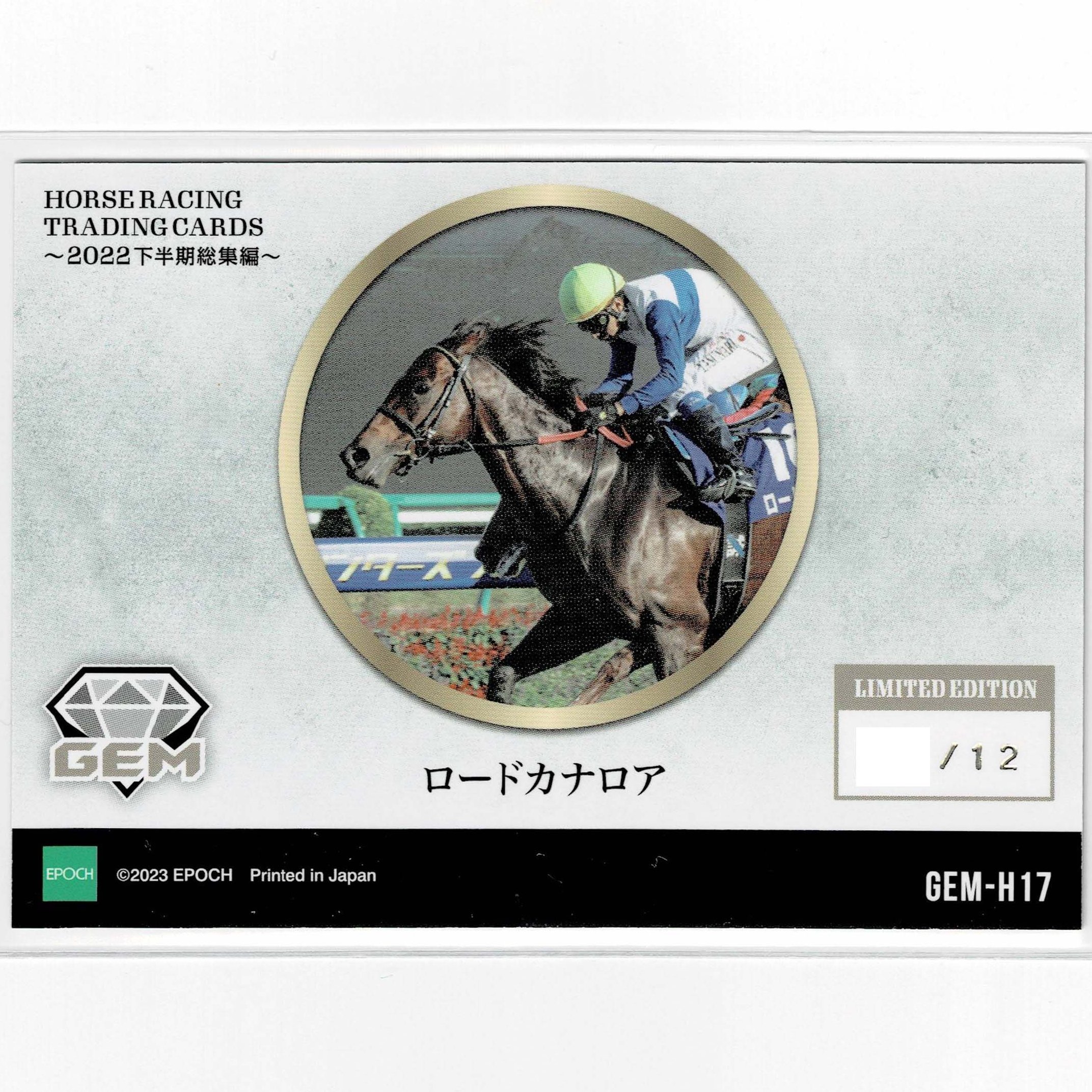 【大値下げ】2023EPOCHホースレーシング　GEM リバティアイランド1/5 EPOCH ホースレーシング リバティアイランド/12枚限定 GEM（2023