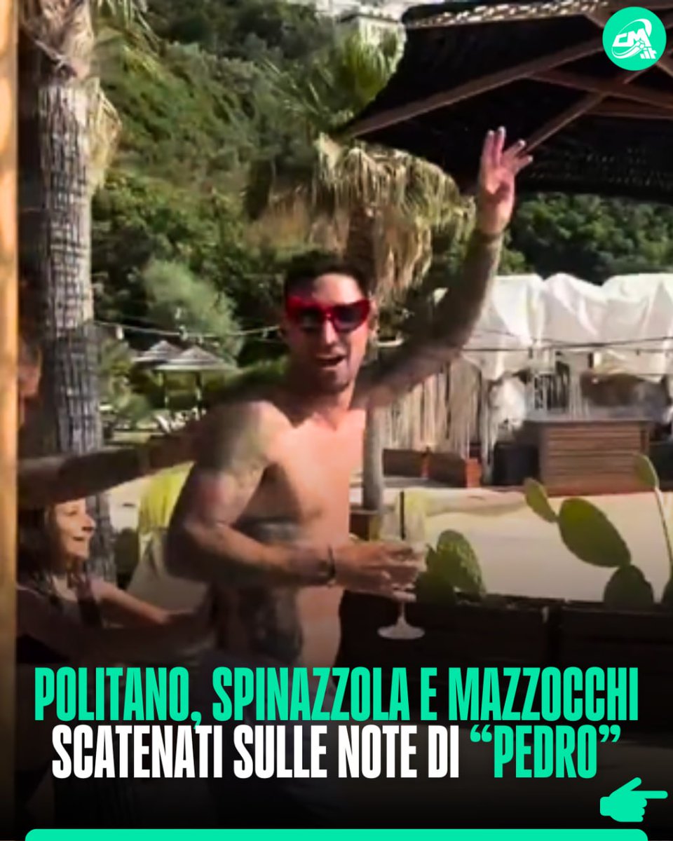 calciomercatoit's tweet image. 🎶 &quot;Pedro Pedro Pedro Pé&quot;

🔵 I festeggiamenti per lo Scudetto del #Napoli continuano anche in vacanza: #Politano, #Spinazzola e #Mazzocchi scatenati sulle note di #Pedro! 😅