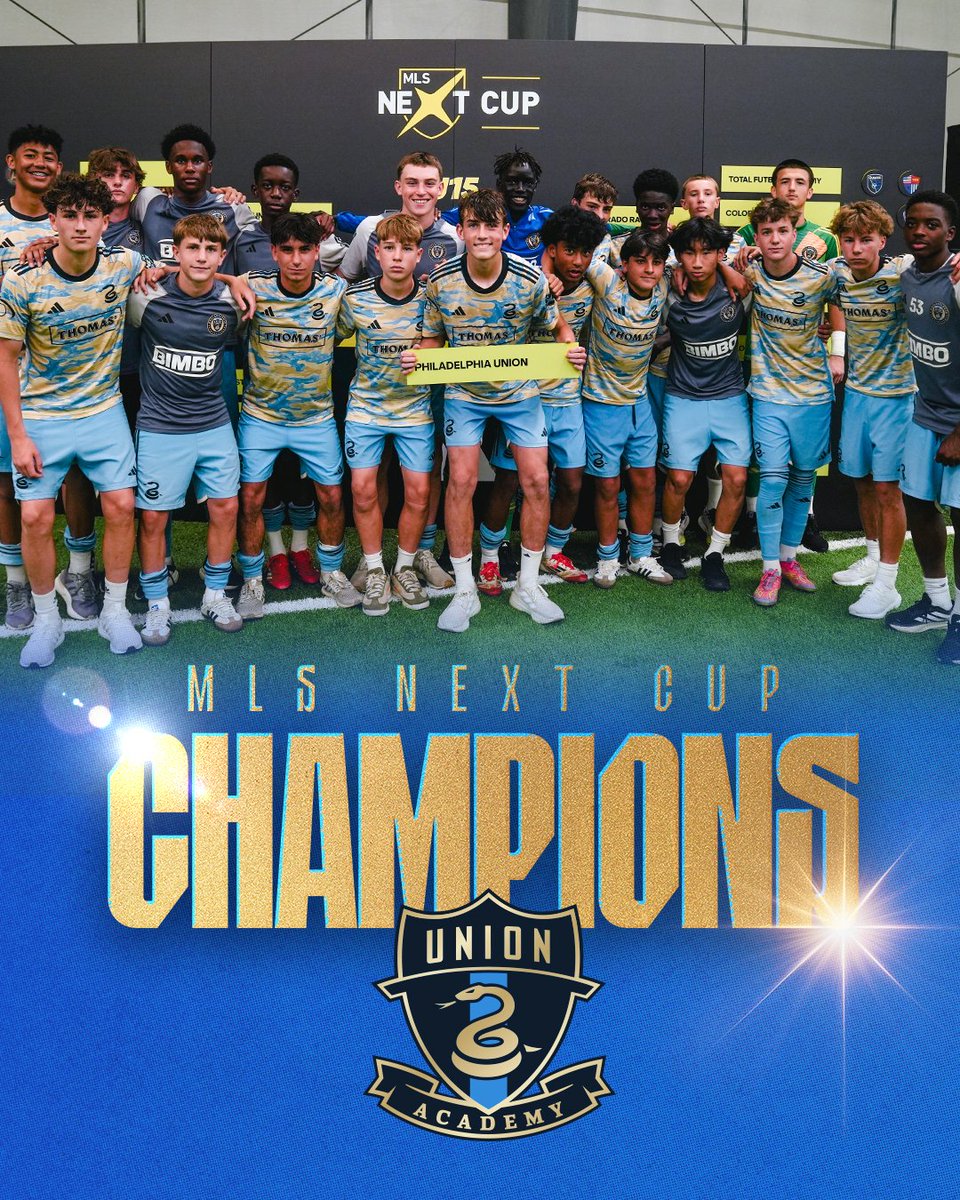 phlunionacademy's tweet image. U15 @MLSNEXT CUP CHAMPIONS! 🏆
#DOOP | #BabySnakes