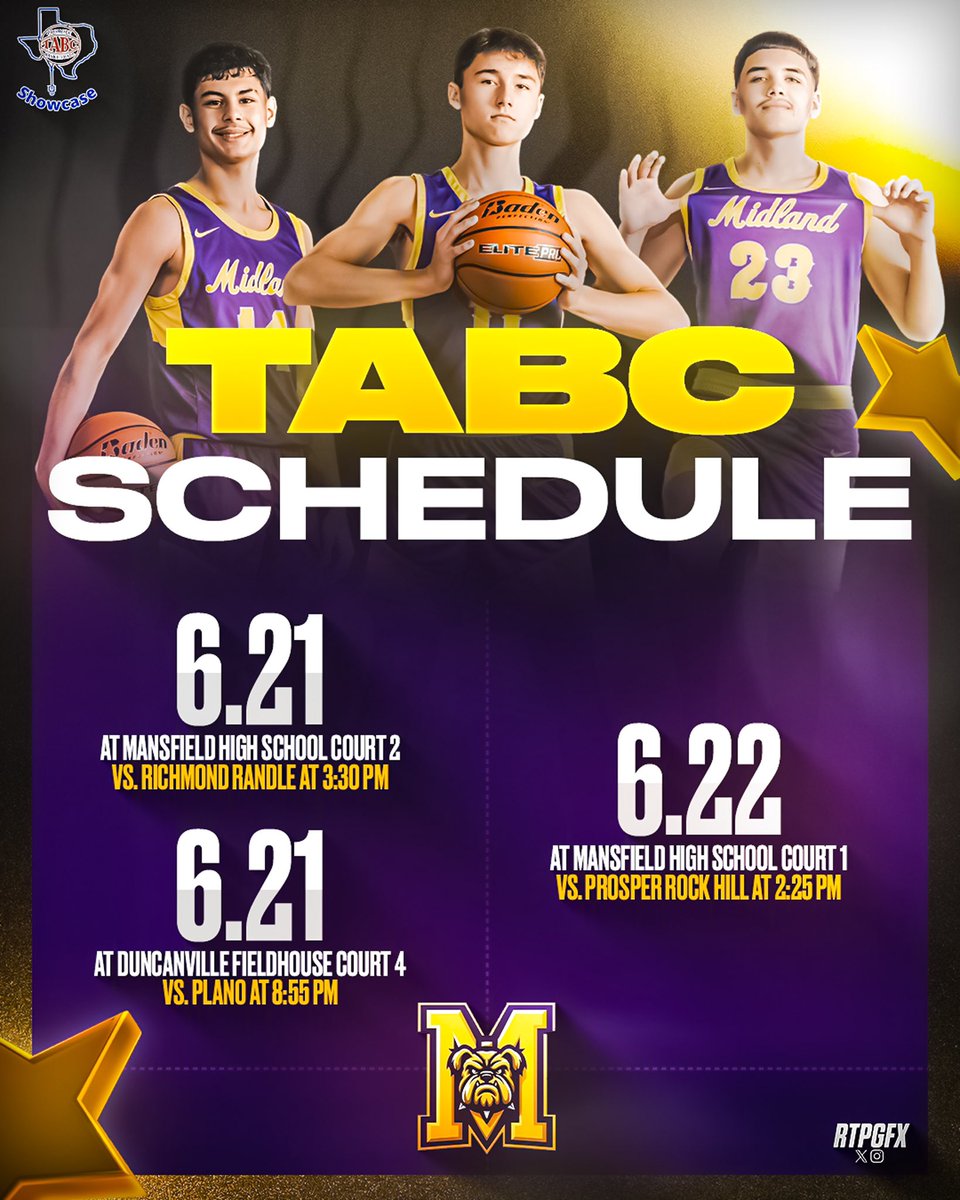 BLReese1's tweet image. Game Day. Let’s work.

Catch us at the TABC Showcase:
📅 6/21
🏀 3:30 PM vs Richmond Randle (Mansfield HS Ct 2)

🏀 8:55 PM vs Plano (Duncanville FH Ct 4)

@DawgHoops1 @AthleticsMISD @reese_puckett @Tabchoops