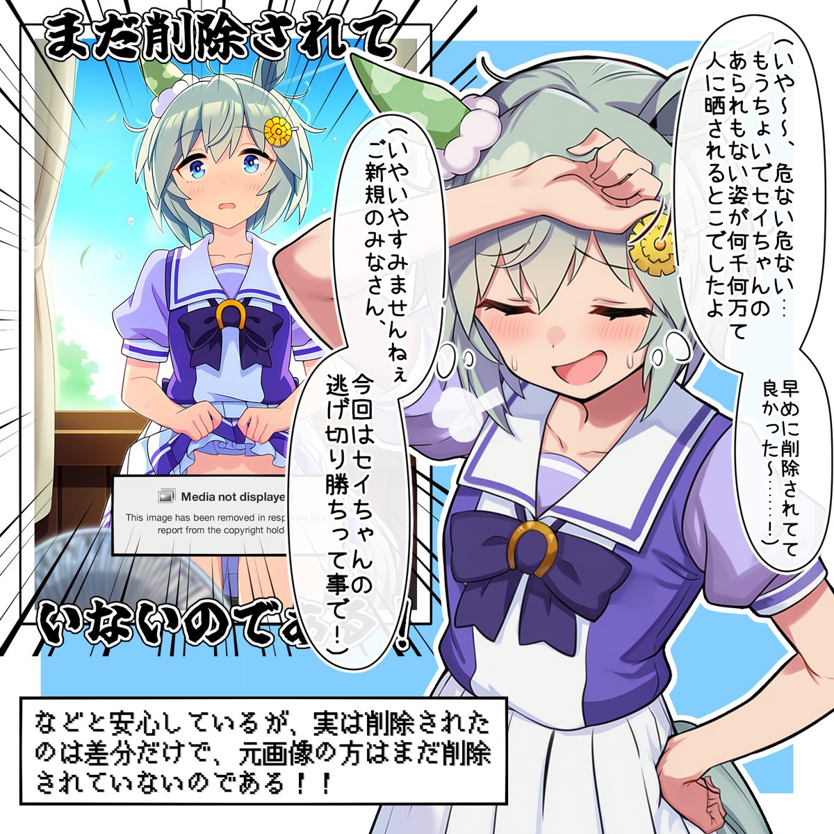 セイちゃん逃げて!!まだレース終わってない!! 