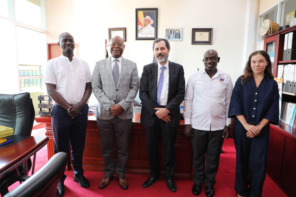 Yesterday, Dr. Chris N. Mukiza, <a href="/UBOS_ED/">Dr.Chris Mukiza</a> received a delegation of officials from the United Nations led by Dr. Patrick Gerland, Chief of Population Estimates and Projections at the UN Department of Economic and Social Affairs (<a href="/UNDESA/">UN DESA</a>). 

#UBOSCapacityBuilding