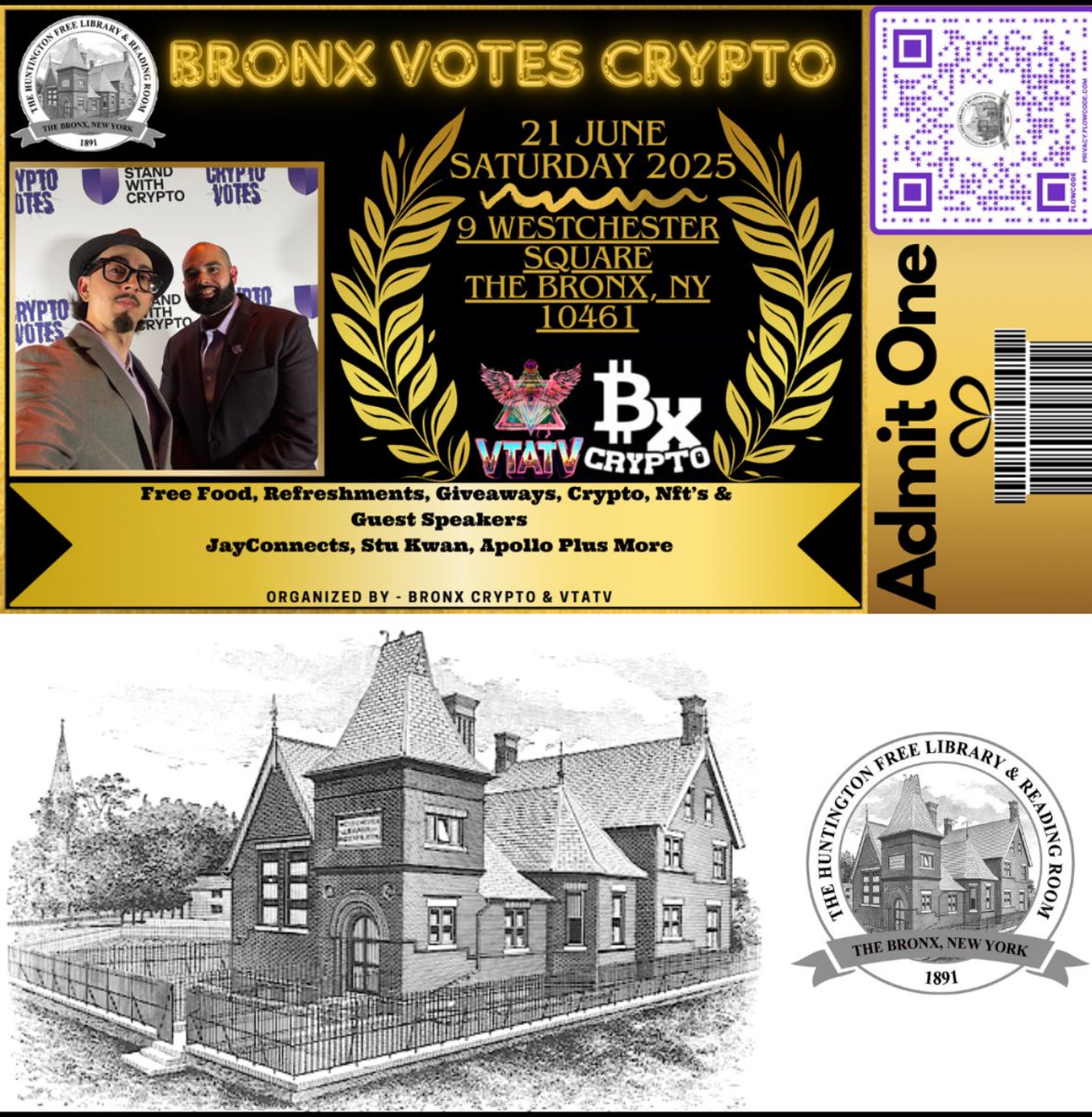 Lady NeverScared25 (@meta_lism) on Twitter photo Wow Philly really wanted to come to NYC this weekend I see!
Most tickets to come in the city were sold out !
They must know the ALPHA๐
2pm-6pm
Bronx Votes Crypto๐ฐ
#BXVOTESCRYPTO <a href="/BronxcryptoInc/">Bronxcrypto.eth</a> & <a href="/VTATV_ETH/">VTATV ๐ต๐ท๐ฉ๐ด๐บ๐ธ๐ธ๐ฅ๐๏ธ</a> Wow Philly really wanted to come to NYC this weekend I see!
Most tickets to come in the city were sold out !
They must know the ALPHA๐
2pm-6pm
Bronx Votes Crypto๐ฐ
#BXVOTESCRYPTO <a href="/BronxcryptoInc/">Bronxcrypto.eth</a> & <a href="/VTATV_ETH/">VTATV ๐ต๐ท๐ฉ๐ด๐บ๐ธ๐ธ๐ฅ๐๏ธ</a>