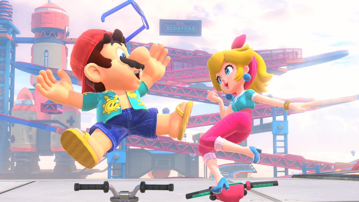 PeachNintendo64's tweet photo. 💗💙#MarioKartWorld #PrincessPeach 💗💙 https://t.co/thkbhIvMiH