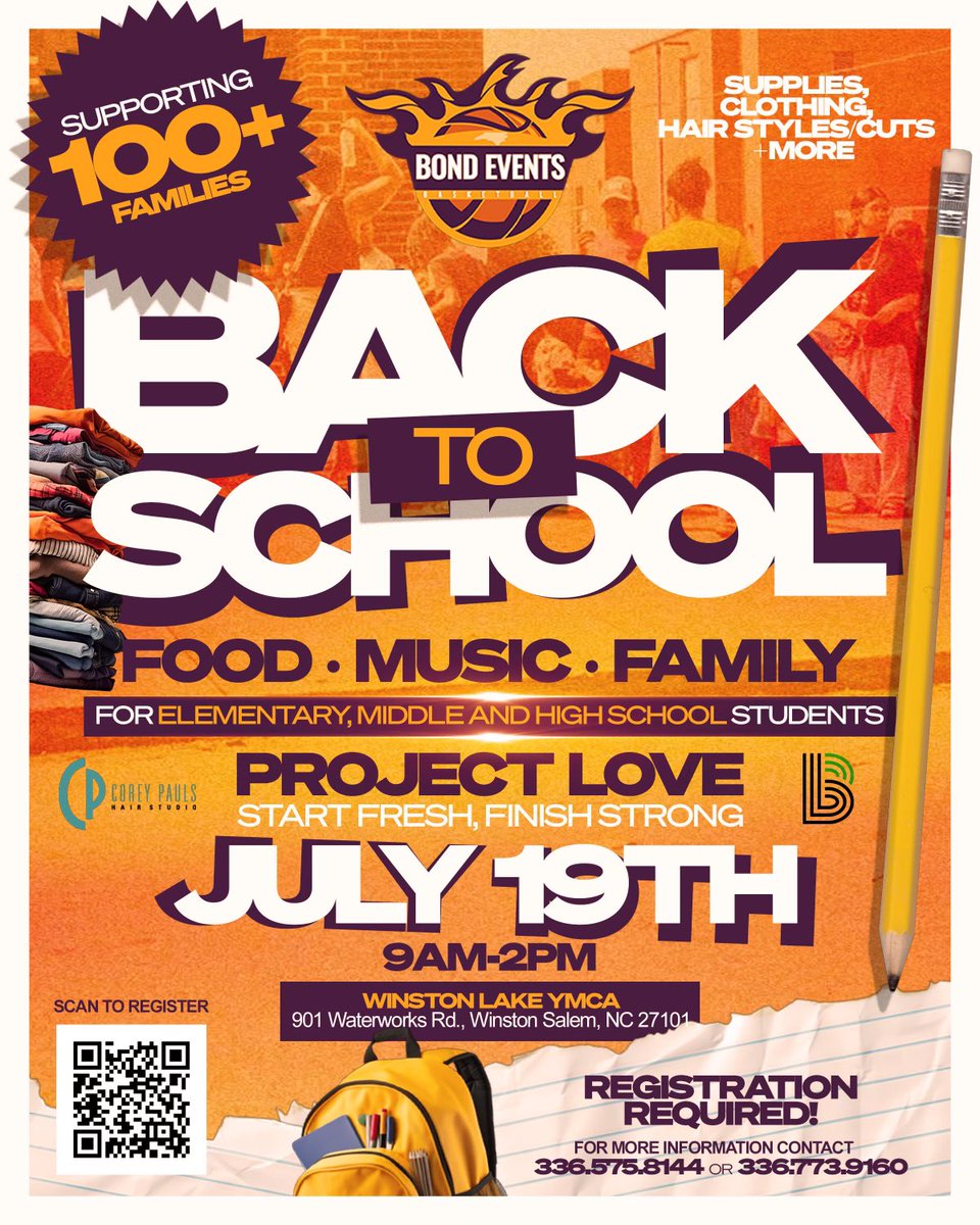CarverHSNation_WS (@carverhs_nation) on Twitter photo Carver Nation you are invited to Project Love on July 19th. Start Fresh, Finish Strong. Winston Lake YMCA. Scan QR code to register. <a href="/CarverHS_Nation/">CarverHSNation_WS</a> <a href="/ThyaisLMax7/">Thyais Maxwell</a> Carver Nation you are invited to Project Love on July 19th. Start Fresh, Finish Strong. Winston Lake YMCA. Scan QR code to register. <a href="/CarverHS_Nation/">CarverHSNation_WS</a> <a href="/ThyaisLMax7/">Thyais Maxwell</a>